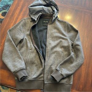 Massimo Dutti Men’s Zip-Up Wool Blend Jacket